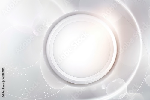 White circular background with light 