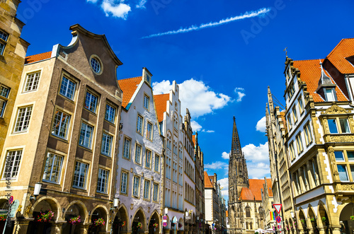 St Lambert Church in the old town of Muenster, North Rhine-Westphalia, Germany