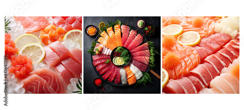 cuisine sashimi food texture background illustration japanese fresh, sushi healthy, delicious plate cuisine sashimi food texture background