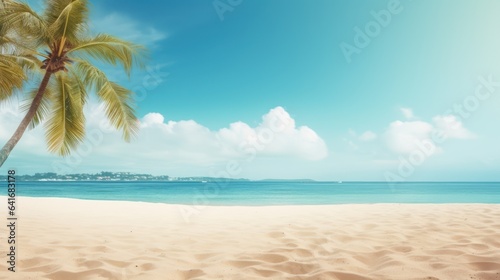 Summer Tropical Background. Seascape in summer.