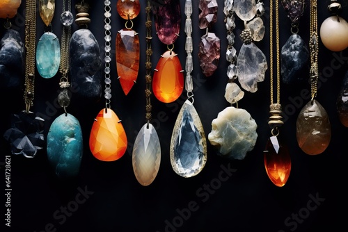 Crystals for protection: powerful crystal jewellery necklaces. Crystal mindfulness technique therapy. Many Healing Chakra Crystals Gemstones necklaces. Meditation, Breathing, Intentions, Connecting