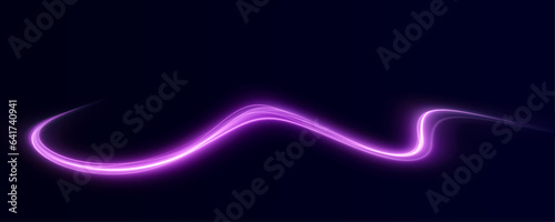 Luminous pink lines png of speed. Light glowing effect. Abstract motion lines. Light trail wave png, fire path trace line, car lights, optic fiber and incandescence curve twirl 