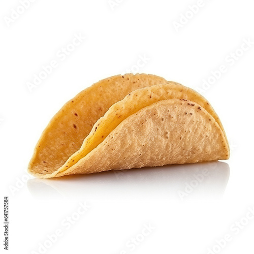 Taco, tortilla de maíz isolated