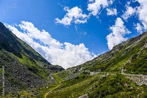 Gotthard, Urserental, Passstrasse, Andermatt, Bergdorf, Schweizer Alpen, Alpen, Bergwiesen, Landwirtschaft, Bergbauer, Uri, Gotthardpass, Reusstal, Sommer, Schweiz