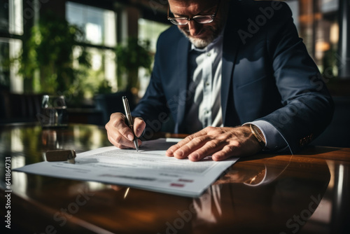 A co-buyer captures the excitement of signing the final documents and becoming a part-owner of a property, marking the beginning of their fractional ownership journey. Generative Ai.