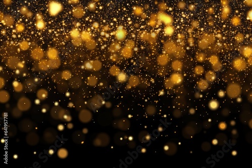 light background Falling night gold luxury magic particle glitter gold spark confetti background Background glistering Beautiful falling gold light sparkle light d particles golden falling abstract