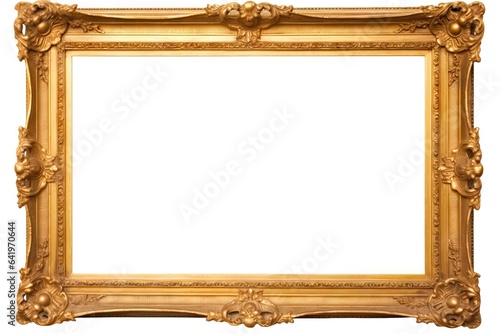 art white background deco classic art old cut Isolated isolated frame design gold classical Gold background victorian picture style photo painting pattern hermitage museum white frame retro object
