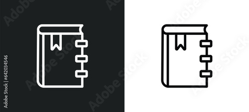 appointment book icon isolated in white and black colors. appointment book outline vector icon from hygiene collection for web, mobile apps and ui.