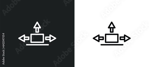 friction icon isolated in white and black colors. friction outline vector icon from music collection for web, mobile apps and ui.