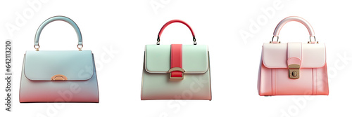 transparent background with a solitary bag