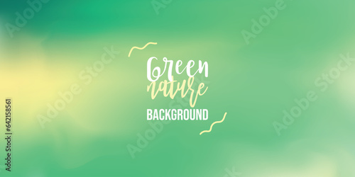 Yellow and green liquid blurred gradient watercolor abstract background for spring banner design
