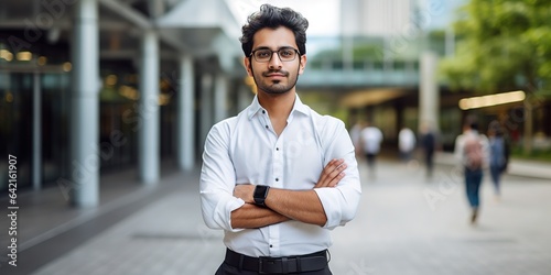 Indian Tech Pro Confident Street Programmer, Generative AI