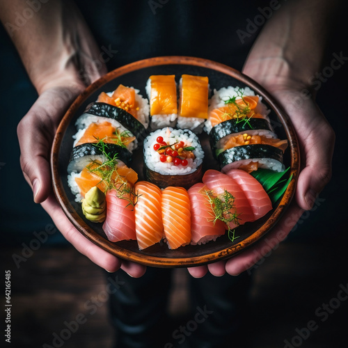Sushi na talerzu - smak i kolor Azji