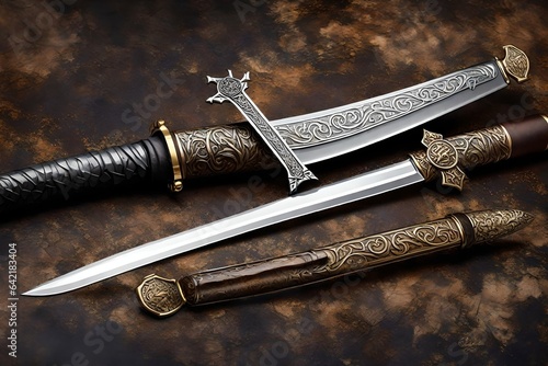 two crossed swords