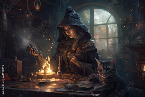 magician or alchemist at work