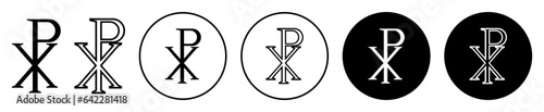 rho symbol. letter lambda vector symbol in black filled and outlined style.