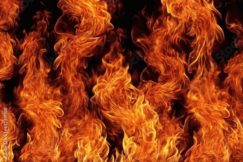 Flaming Fire Background, Fire Background, Fire Wallpaper, Fire flame background, AI Generative