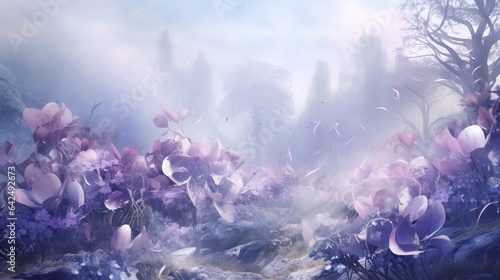 Aquarius & Pisces Zodiac, Romantic Winter Art High-Resolution Photo Canvases for Customizable Scenes