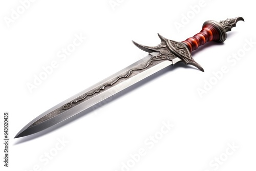 Isolated dagger blade on a white background