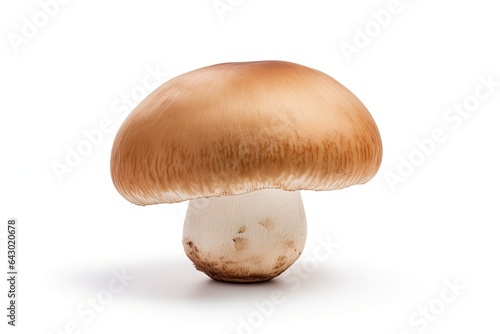 Isolated white background with clipping path and full depth of field for Royal Brown champignon
