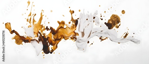 Abstract background golden texture paint, art color design, artistic bright splash wallpaper