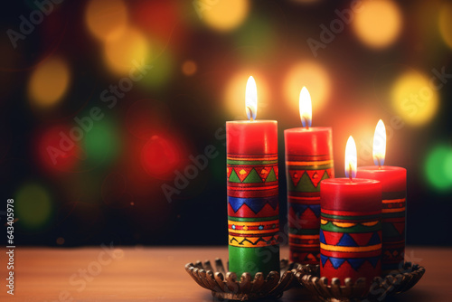 Traditional african american ethnic holiday background