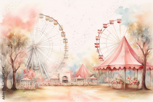 Charming Ferris Wheel at the Country Fair