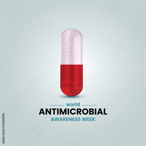 world antimicrobial awareness week. antimicrobial awareness creative concept. 
