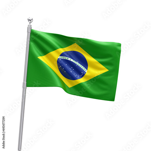 Bandeira do Brasil Elemento 3D