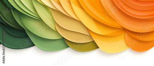 Abstrakcyjne tło - kolorowa farba olejna nakładana szpachlą na płótnie w warstwy. Kolor zielony i pomarańczowy - letnie odcienie - zestawienie