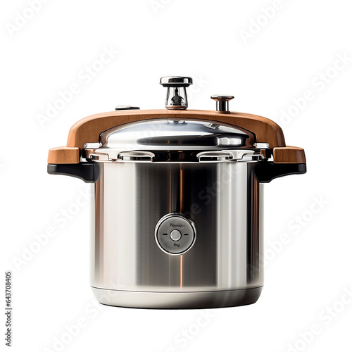 Culinary Innovation Pressure Cooker on isolated Background. Generative AI