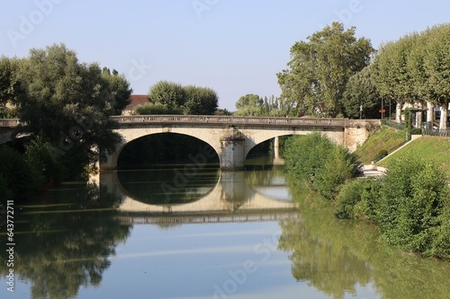 La rivière le Gers, ville de Auch, département du Gers, France