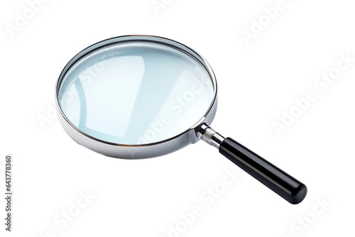 The magnifying glass isolated on transparent background, Generative AI