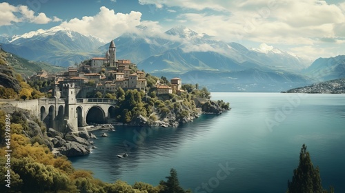 picture of european scenic landscapes, 16:9 wide format