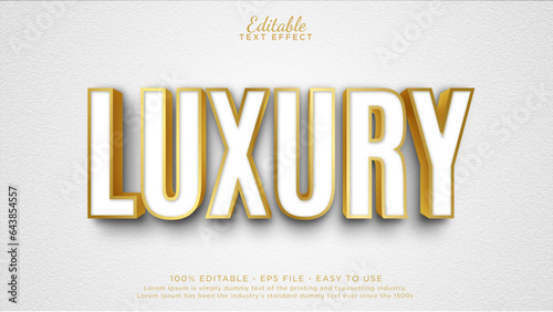 Luxury gold editable text effect