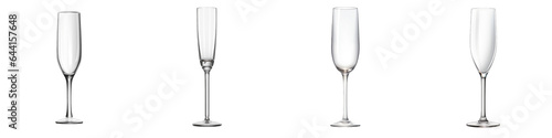 Champagne Flute Glass clipart collection, vector, icons isolated on transparent background