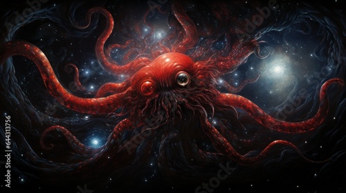 space monster with tentacles