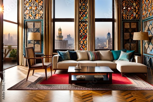 Imagine a Moroccan-inspired sitting room with 