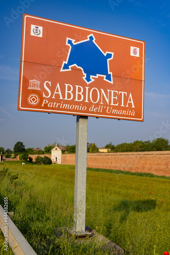 The walls of Sabbioneta, UNESCO World Heritage site, Lombardy, Italy