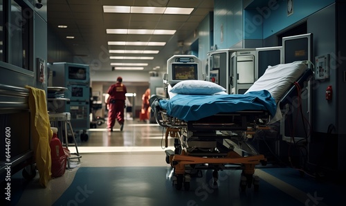 quiet hospital scene, ai generative