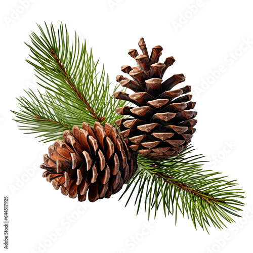 Cones and christmas tree