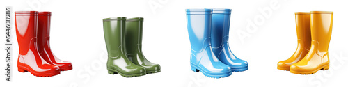 Rain Boots clipart collection, vector, icons isolated on transparent background