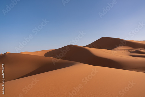 Great dunes of the Merzouga desert