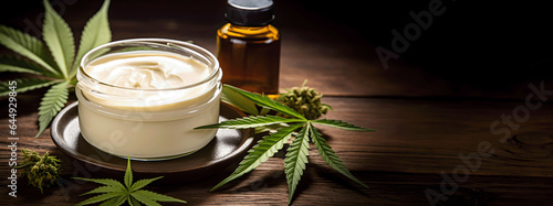 Medizinische Cannabis-Creme - Background Photo - KI Generiert