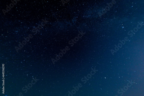 starry night sky, constellations and milky way