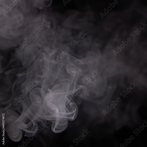 Black smoky gas cloud