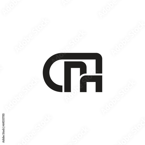 letter cm simple linear geometric logo vector