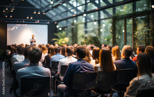 Professional Business Meeting in a Conference Hall