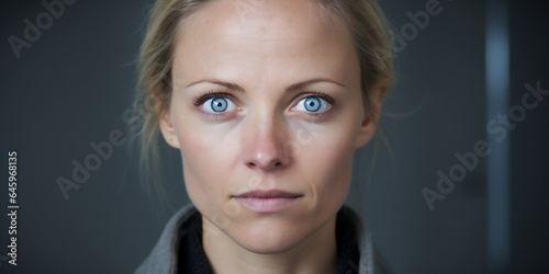 Retrato de mujer países nórdicos. IA generativa 