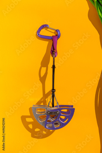 climbing equipment. equipment for organizing insurance during mountaineering.